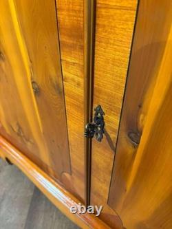 Yew Wood Two Door Two Drawer Cabinet
