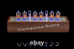 Z573M Nixie Tubes Clock in Wooden Case Divergence Meter mini RGB, USB, Musical