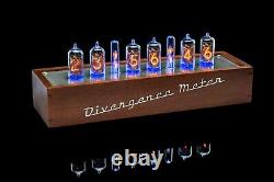 Z573M Nixie Tubes Clock in Wooden Case Divergence Meter mini RGB, USB, Musical