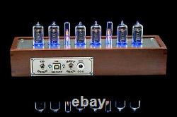 Z573M Nixie Tubes Clock in Wooden Case Divergence Meter mini RGB, USB, Musical