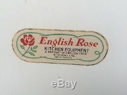 1950 Retro English Rose Aluminium Cuisine Unité