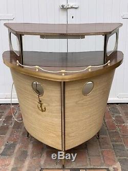 1950 Vintage Retro Bateau / Bateau Cocktail Bar Kitsch, Man-cave, Tiki Party