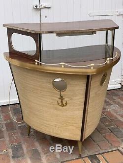 1950 Vintage Retro Bateau / Bateau Cocktail Bar Kitsch, Man-cave, Tiki Party