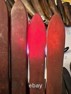 21 Ustensiles de Cuisine Vintage en Bakélite avec Poignée - Grand Mélange de Couleurs Rouge, Jaune, Orange