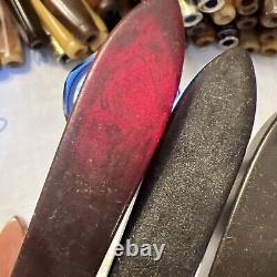 21 Ustensiles de Cuisine Vintage en Bakélite avec Poignée - Grand Mélange de Couleurs Rouge, Jaune, Orange