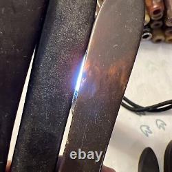 21 Ustensiles de Cuisine Vintage en Bakélite avec Poignée - Grand Mélange de Couleurs Rouge, Jaune, Orange