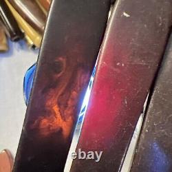 21 Ustensiles de Cuisine Vintage en Bakélite avec Poignée - Grand Mélange de Couleurs Rouge, Jaune, Orange