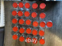 26x Bocaux de rangement vintage Pasabahce en verre inclinés pour bonbons/arts et crafts