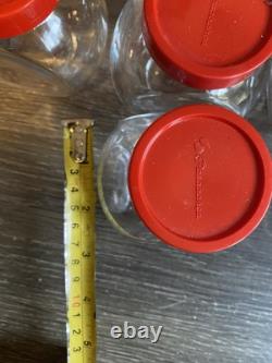 26x Bocaux de rangement vintage Pasabahce en verre inclinés pour bonbons/arts et crafts