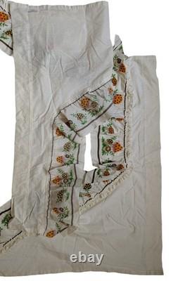 2 Rideaux de fenêtre rétro Merry Mushroom de Sears, Excellent état