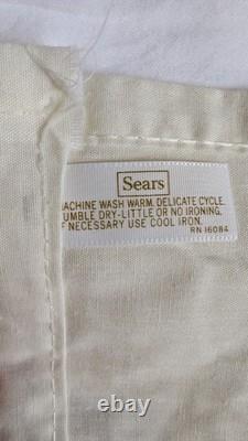 2 Rideaux de fenêtre rétro Merry Mushroom de Sears, Excellent état