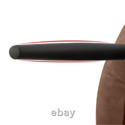 2x Chaises de Salle à Manger en Similicuir avec Assise Rembourrée Chaise de Cuisine Bureau Marron Vintage