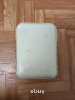 3 Rétro Vintage Antique Français Cuisine Boîtes Empilables Émaillées Décor Métallique