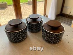 3 x Pots à thé/café/sucre/bibelots Orla Kiely Stem rares REGARDEZ MES AUTRES