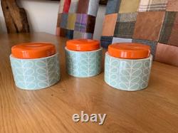 3 x Pots à thé, café, sucre / bibelots Orla Kiely rares VOIR MES AUTRES