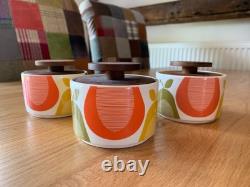3 x Pots à thé/café/sucre/objets précieux Orla Kiely Pear rares VENEZ DÉCOUVRIR MES AUTRES ARTICLES