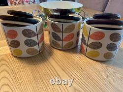 3 x Superbes bocaux de rangement en céramique Multistem Orla Kiely Découvrez mes autres articles