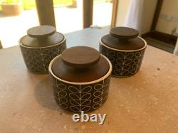 3 x jolis pots à thé/café/sucre/objets Orla Kiely CHECKEZ MES AUTRES
