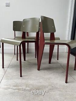 4 CHAISES STANDARD SP JEAN PROUVE POUR CUISINE RÉTRO VITRA disponibles en 8 exemplaires