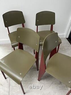 4 CHAISES STANDARD SP JEAN PROUVE POUR CUISINE RÉTRO VITRA disponibles en 8 exemplaires
