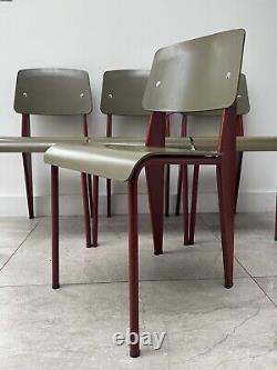 4 CHAISES STANDARD SP JEAN PROUVE POUR CUISINE RÉTRO VITRA disponibles en 8 exemplaires