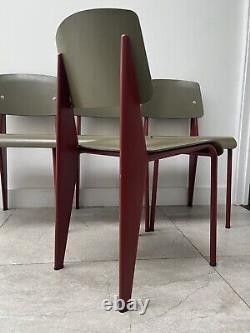 4 CHAISES STANDARD SP JEAN PROUVE POUR CUISINE RÉTRO VITRA disponibles en 8 exemplaires