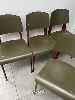 4 CHAISES STANDARD SP JEAN PROUVE POUR CUISINE RÉTRO VITRA disponibles en 8 exemplaires
