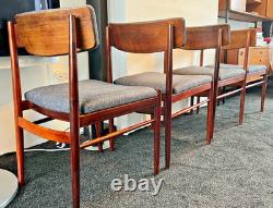 4 Chaises de Salle à Manger en Bois de Rose Danoises Années 1960 Rétro Vintage Milieu de Siècle LIVRAISON GRATUITE