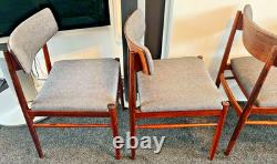 4 Chaises de Salle à Manger en Bois de Rose Danoises Années 1960 Rétro Vintage Milieu de Siècle LIVRAISON GRATUITE