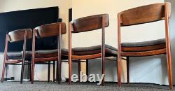 4 Chaises de Salle à Manger en Bois de Rose Danoises Années 1960 Rétro Vintage Milieu de Siècle LIVRAISON GRATUITE