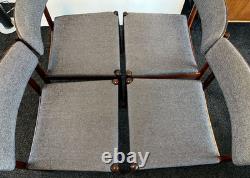 4 Chaises de Salle à Manger en Bois de Rose Danoises Années 1960 Rétro Vintage Milieu de Siècle LIVRAISON GRATUITE