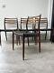 4 Chaises En Palissandre Modèle 78 De Niels Moller, Vintage Rétro Danois Pour Cuisine Ou Salle à Manger.