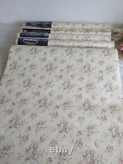 5x Rouleaux de papier peint vintage des années 80 COLOROLL Motif de roses rétro 90 Cottagecore Ditsy