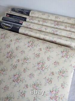 5x Rouleaux de papier peint vintage des années 80 COLOROLL Motif de roses rétro 90 Cottagecore Ditsy