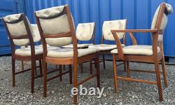 6 Chaises de Salle à Manger Teak McIntosh Rétro Vintage des Années 1970 Livraison Gratuite