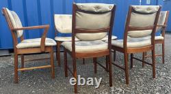 6 Chaises de Salle à Manger Teak McIntosh Rétro Vintage des Années 1970 Livraison Gratuite