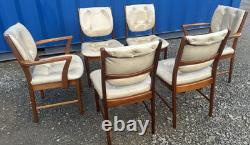 6 Chaises de Salle à Manger Teak McIntosh Rétro Vintage des Années 1970 Livraison Gratuite