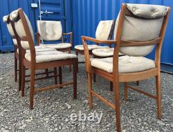 6 Chaises de Salle à Manger Teak McIntosh Rétro Vintage des Années 1970 Livraison Gratuite