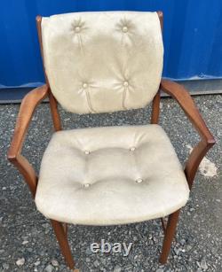 6 Chaises de Salle à Manger Teak McIntosh Rétro Vintage des Années 1970 Livraison Gratuite