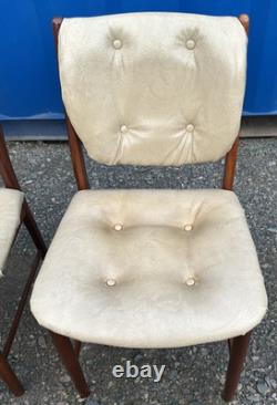 6 Chaises de Salle à Manger Teak McIntosh Rétro Vintage des Années 1970 Livraison Gratuite