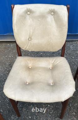 6 Chaises de Salle à Manger Teak McIntosh Rétro Vintage des Années 1970 Livraison Gratuite