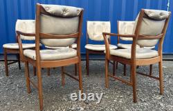 6 Chaises de Salle à Manger Teak McIntosh Rétro Vintage des Années 1970 Livraison Gratuite
