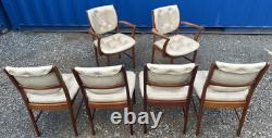 6 Chaises de Salle à Manger Teak McIntosh Rétro Vintage des Années 1970 Livraison Gratuite