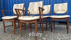 6 Chaises de Salle à Manger Teak McIntosh Rétro Vintage des Années 1970 Livraison Gratuite