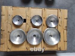 6 Rétro Vintage Antiquités Françaises Cuisine Nesting Cannisters en Aluminium Décor Art