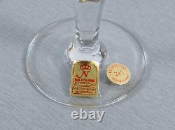 6 Verres à liqueur en cristal de plomb antique Nachtmann, coupe en diamant, des années 1970