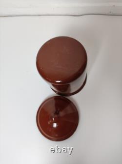 6 boîtes de rangement emboîtables en émail, style vintage rétro antique français, décoration artistique en métal pour cuisine