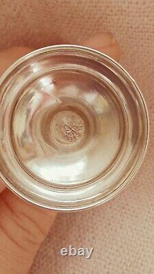 7 Verres à liqueur vintage en argent sterling 925 du Mexique