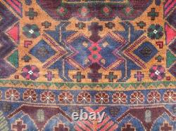 9730 Vintage Afghan Rug Turc Handmade Anatolian Tribal Bohemian Kilim Rug 4x7