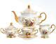 À Thé En Porcelaine Tchèque Set, Madonna, 15 Pc Nouveau